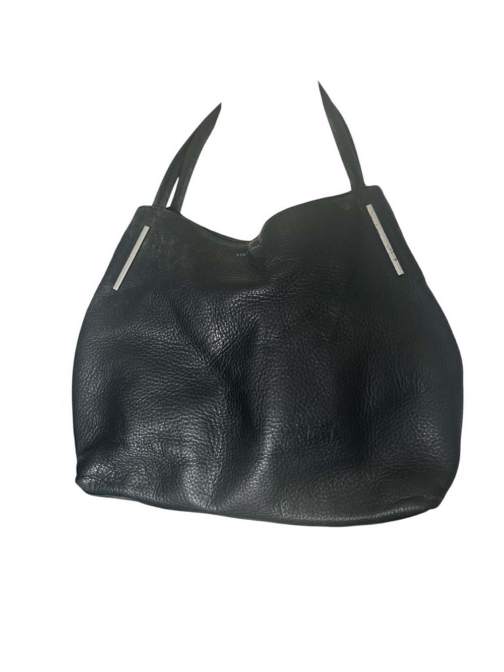 Vince Camuto black pebbled leather handbag/purse
